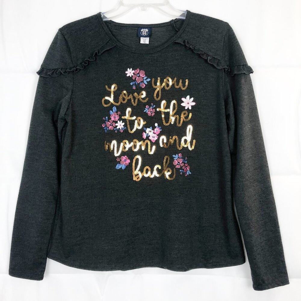 Route 66 Fairycore Romantic Chic Art Cosmic Prairie Sequin Womens Sweater Medium
